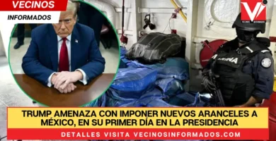 Trump amenaza con imponer nuevos aranceles a México, en su primer día en la presidencia