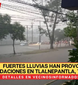 Fuertes lluvias han provocado inundaciones en Tlalnepantla, Tultitlán, Atizapán y Ecatepec