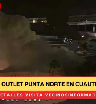 Incendio en Outlet Punta Norte en Cuautitlán Izcalli