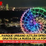 El Parque Urbano Aztlán ofrece paseo gratis en la rueda de la fortuna por el día de muertos