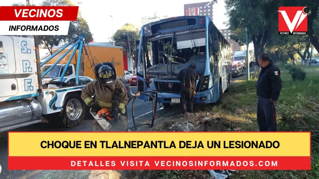 Choque en Tlalnepantla deja un lesionado