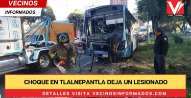 Choque en Tlalnepantla deja un lesionado