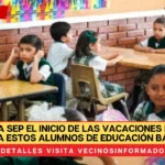 Recorre la SEP el inicio de las vacaciones de invierno para estos alumnos de educación básica