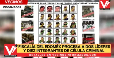 Fiscalía del Edoméx procesa a dos líderes y diez integrantes de célula criminal con origen en Michoacán