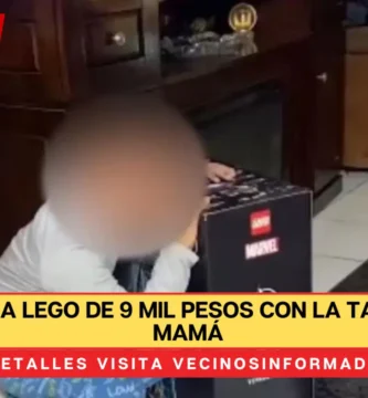 Niño compra Lego de 9 mil pesos con la tarjeta de su mamá