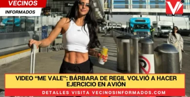 VIDEO “Me vale”: Bárbara de Regil volvió a hacer ejercicio en avión