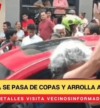 Abuelita se pasa de copas y arrolla a un biker