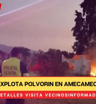 Explota polvorin en Amecameca