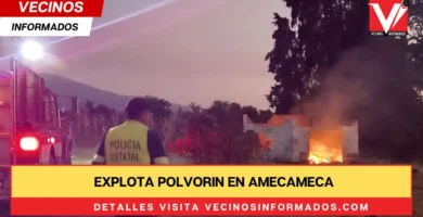 Explota polvorin en Amecameca