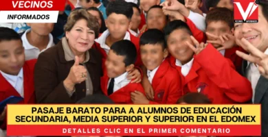 Reducen el pago del pasaje a alumnos de educación secundaria, media superior y superior en el Edomex