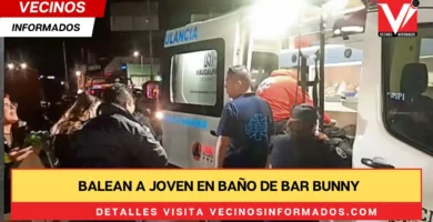 Balean a joven en baño de Bar Bunny