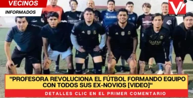 VIDEO Una profesora forma equipo de futbol con sus Ex novios