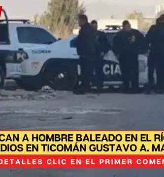 Identifican a hombre baleado en el río de los Remedios en Ticomán Gustavo A. Madero