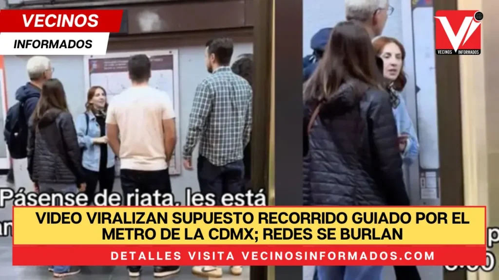 VIDEO Viralizan supuesto recorrido guiado por el Metro de la CDMX; redes se burlan