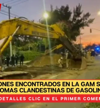 Los socavones encontrados en la GAM son parte de tomas clandestinas de gasolina