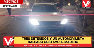 Tres detenidos y un automovilista baleado dejó la muerte de una mujer atropellada en la Gustavo A. Madero