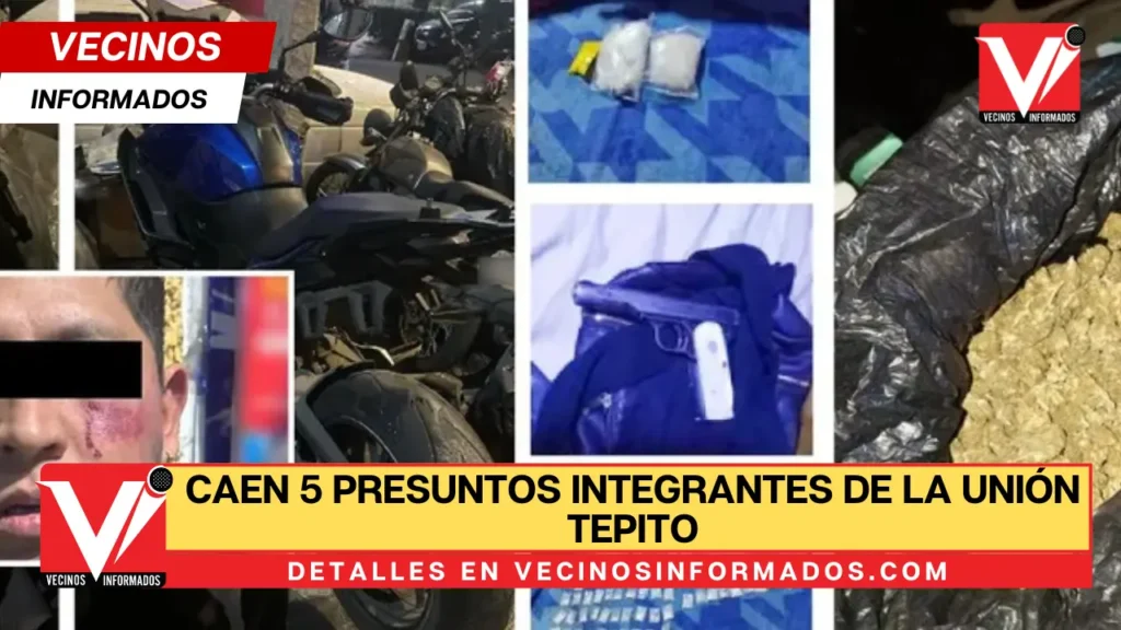 Caen 5 presuntos integrantes de La Unión Tepito en alcaldía Cuauhtémoc, CdMx; 4 son menores de edad