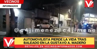 Automovilista pierde la vida tras baleado en la Gustavo A. Madero