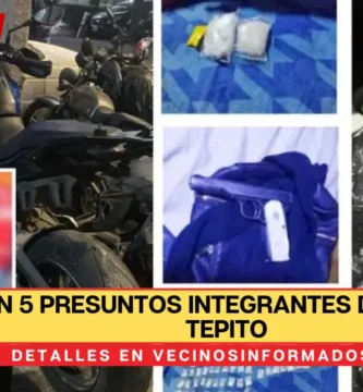 Caen 5 presuntos integrantes de La Unión Tepito en alcaldía Cuauhtémoc, CdMx; 4 son menores de edad