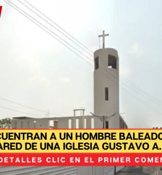 Vecinos encuentran a un hombre baleado recargado en la pared de una Iglesia de Cuautepec en Gustavo A. Madero