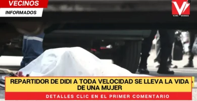 Repartidor de Didi a toda velocidad se lleva la vida de una mujer