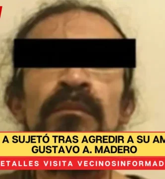 Detienen a sujetó tras agredir a su amigo en la Gustavo A. Madero