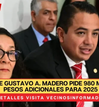 Alcalde de Gustavo A. Madero pide 980 millones de pesos adicionales para 2025
