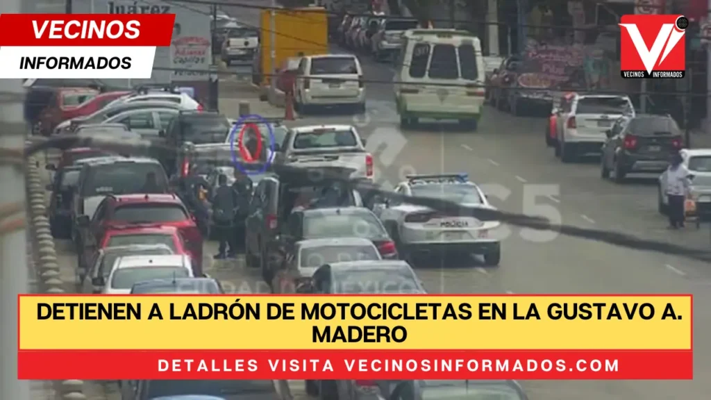 Detienen a ladrón de motocicletas en la Gustavo A. Madero