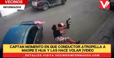 Captan momento en que conductor atropella a madre e hija y las hace volar |VIDEO