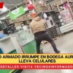 Comando armado irrumpe en Bodega Aurrera y se lleva celulares