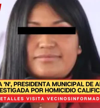 María Elena 'N', presidenta municipal de Amanalco, es investigada por homicidio calificado