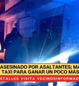 Jorge fue asesinado por asaltantes; manejaba un taxi para ganar un poco más