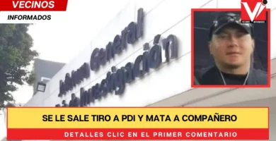 Se le sale tiro a PDI y mata a compañero