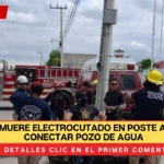 Hombre muere electrocutado en poste al querer conectar pozo de agua en Hidalgo