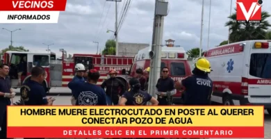 Hombre muere electrocutado en poste al querer conectar pozo de agua en Hidalgo