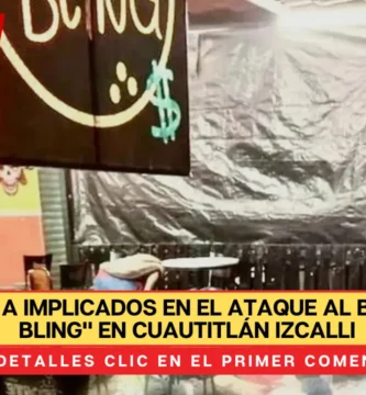 Detienen a implicados en el ataque al bar "Bling Bling" en Cuautitlán Izcalli