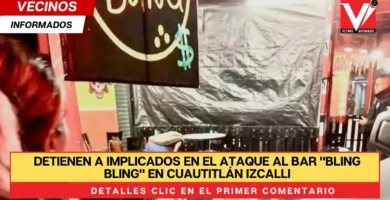 Detienen a implicados en el ataque al bar "Bling Bling" en Cuautitlán Izcalli