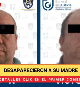 Desaparecieron a su madre