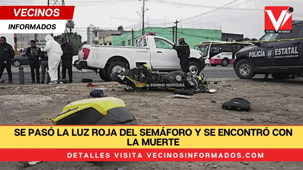 Se pasó la luz roja del semáforo y se encontró con la muerte