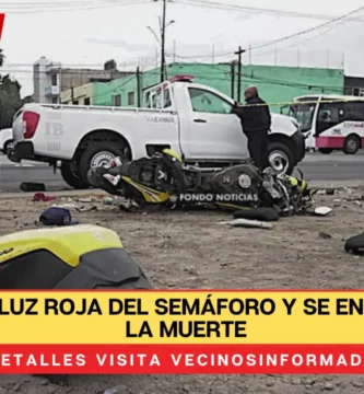 Se pasó la luz roja del semáforo y se encontró con la muerte