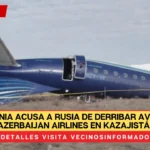 Ucrania acusa a Rusia de derribar avión de Azerbaijan Airlines en Kazajistán