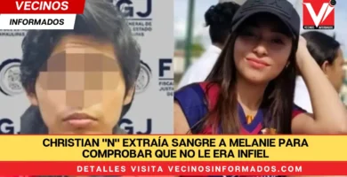 Christian "N" extraía sangre a Melanie para comprobar que no le era infiel