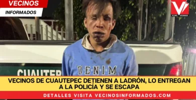 Vecinos de Cuautepec detienen a ladrón, lo entregan a la Policía y se escapa