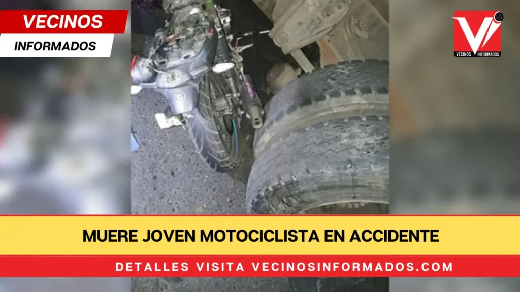 Muere joven motociclista en accidente