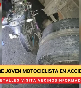 Muere joven motociclista en accidente