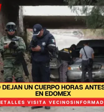 Embolsado dejan un cuerpo horas antes de Navidad en Edomex