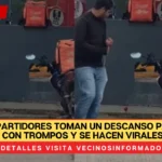 VIDEO: Repartidores toman un descanso para jugar con trompos y se hacen virales