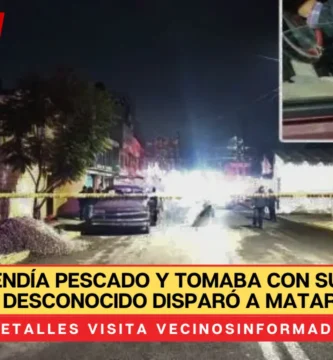Arturo vendía pescado y tomaba con su amigo; un desconocido disparó a matar