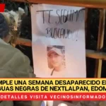 Joven cumple una semana desaparecido en canal de aguas negras de Nextlalpan, Edomex