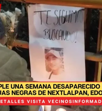 Joven cumple una semana desaparecido en canal de aguas negras de Nextlalpan, Edomex